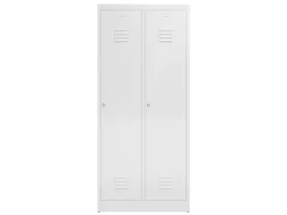 garderobekast 1800x800x500mm 2vak klink sokkel romp RAL9003 - 2