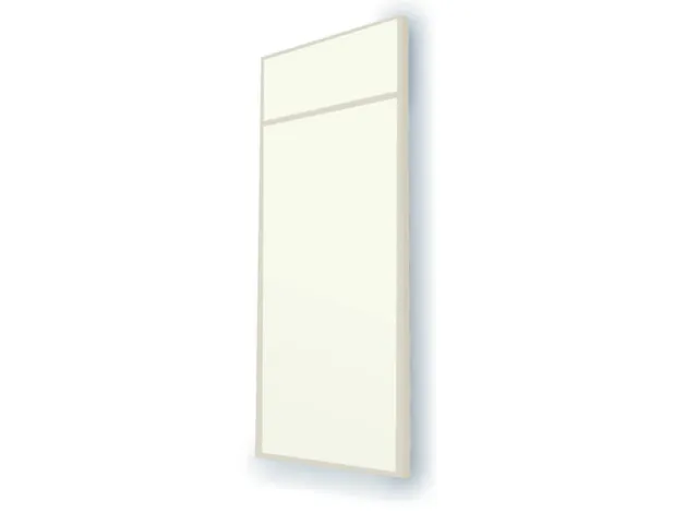 massieve wand,B 1200mm,wandkleur RAL9010,afdekprofielen RAL9010