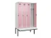 armoire vestiaire avec banc noir et blanc,HxlxP 2120x1200x815mm