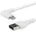 1 Meter gehoekte Lightning naar USB kabel Apple Wit Aramide