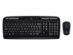 Toetsenbord- en muisset Logitech MK330 draadloos QWERTY zwart