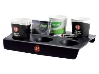 Bekerplateau Douwe Egberts voor 6 bekers zwart - 3