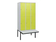 Dubbeldekse dekenkist,HxBxD 1950x900x815mm,3x2vak.,vak B 300mm