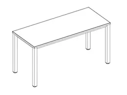 In hoogte verstelbaar bureau,HxBxD 720-840x1000x600mm,CC-zwart