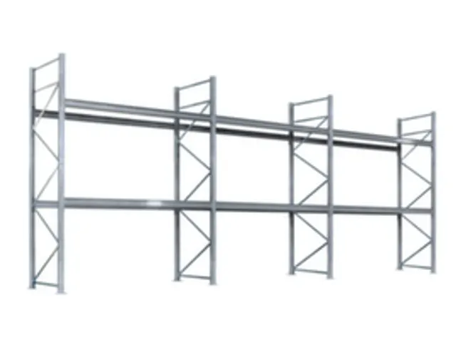 palletstelling,basis+2xaanbouw,HxBxD 6000x8590x1100mm,vakl. 1000kg