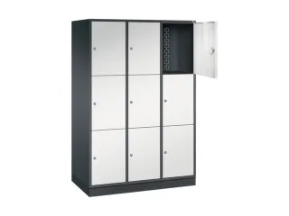 grootvolume-lockersysteem,RAL 7021/RAL 7035,HxBxD 1950x1220x600mm - 1