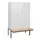 Dubbeldekse dekenkist,HxBxD 1950x1200x815mm,3x2vak.,vak B 400mm