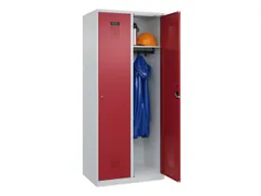 locker,HxBxD 1850x800x500mm,2vak,vak B 400mm,cil.-slot,staand op vloer