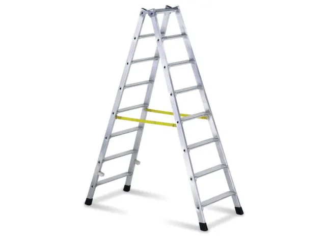 Boktrap Aluminium 1.84m 2x8treden Dubbelzijdig