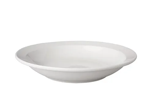 Bord diep smalle rand Mammoet 21.5cm Wit doos 6 stuks