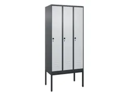 locker,HxBxD 2120x900x500mm,3vak,vak B 300mm,draaigrendel