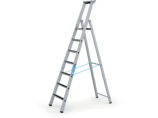 veiligheidsladder,eenzijdig,7treden m. R13-laag,stand H 1,85m - 2