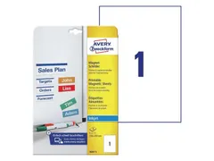 Avery Zweckform J8867-5 Magnetische Etiketten A4 Wit inkjet 5 stuks