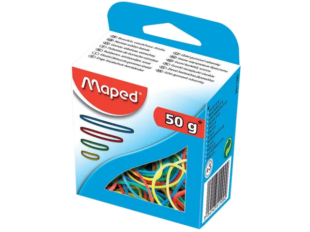 Elastiekjes Kleur 4 Maten 50Gram