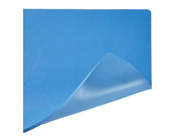 tafellegger,metergoed,ESD,B 760mm,vinyl,glad,blauw