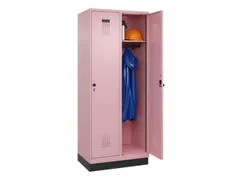 locker,HxBxD 1950x800x500mm,2vak,vak B 400mm,draaigrendel,sokkel