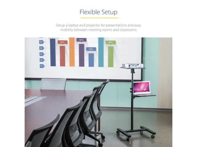 Beamertafel Stevige Verrijdbare Laptop en Projectietafel