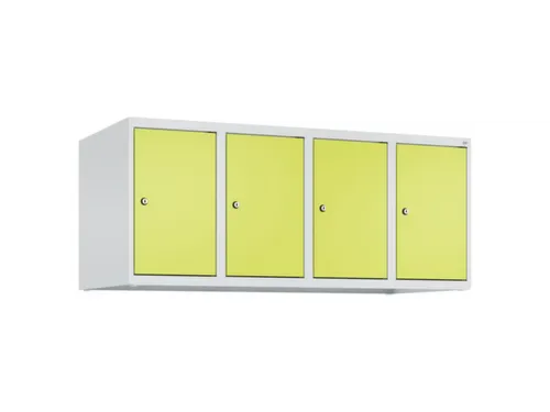 opzetkast,v. locker,4vak.,vak B 300mm,HxBxD 500x1200x500mm,vleugeldeur