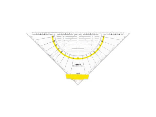 Geodriehoek Aristo 22 cm afneembare greep