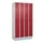 locker,HxBxD 1950x1000x500mm,4vak,vak B 250mm,draaigrendel,sokkel