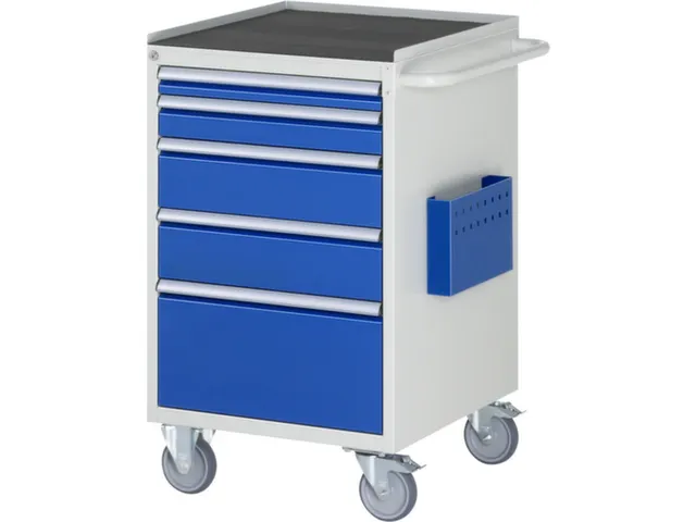 gereedschapswagen 975x580x650mm metaalblad 450kg 5 laden RAL5010