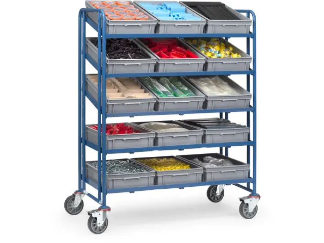 Eurobakken wagen 1399 - met 15 bakken 1399