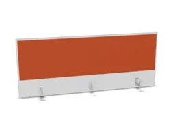 opzetpaneel,v. bureau,aanbouw achter,B 1400mm,Bl-wit,BN3012-oranje