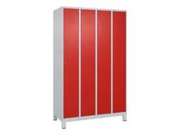 locker voor scheiding van kleding,HxBxD 1950x1200x500mm,4vak