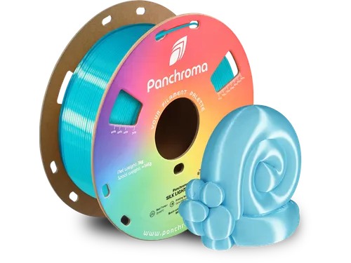 Polymaker 3D printer Filament Panchroma PLA Silk 1,75mm Lichtblauw 1kg