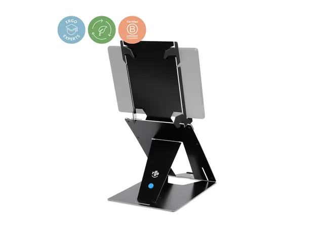 Tablet en laptopstandaard in 1 R-Go Riser Duo voor 10-22 inch Zwart