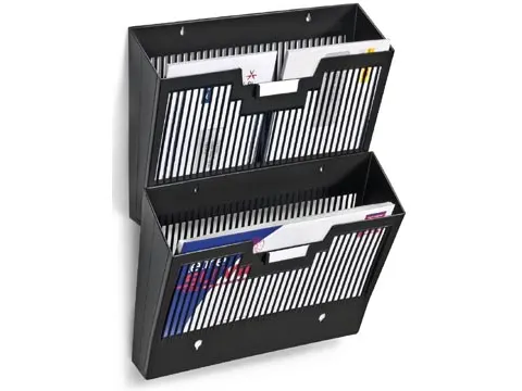 First wandfolderhouder zwart A4