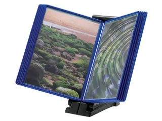 Infomanager Djois Flex-O-Frame basis met 10-tassen antraciet/blauw - 1