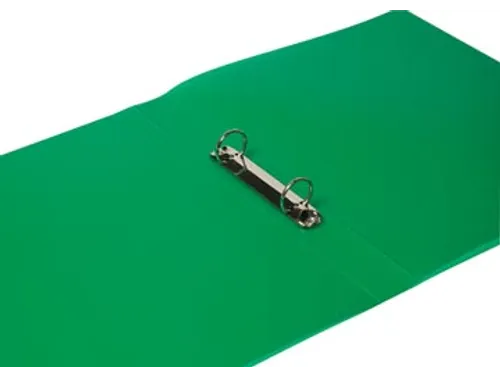 Ringmap A4 PP 2 Ringen 25mm Transparant Groen