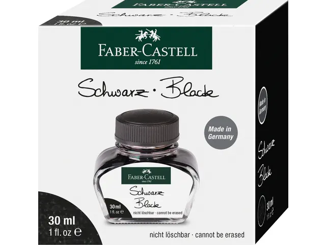 vulpeninkt Faber-Castell zwart flacon 30 ml