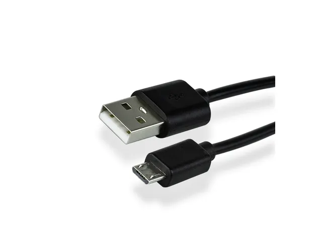 Kabel Green Mouse USB Micro - USB-A 2.0 1 meter zwart