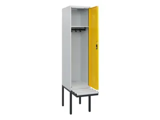 locker met bank,HxBxD 1950x400x815mm,1vak,vak B 400mm,cilinderslot - 1