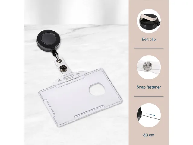 Pashouder Europel open met afroller 54x85mm