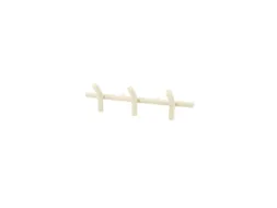 Wandkapstok 3 haken Beige