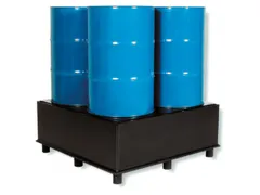 Opvangbak Hdpe Bxdxh 1270x1270x310mm V. 4x220l M. Poten Pe Plaat