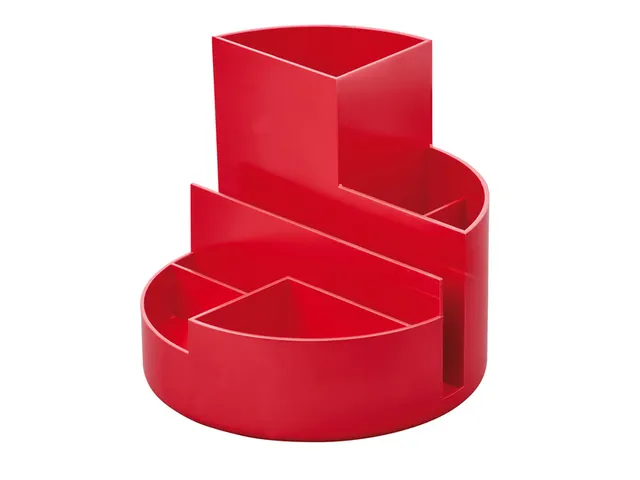 Organisateur MAULroundbox Recycled 6 compartiments rouge