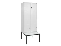 Z-garderobekast,HxBxD 2120x800x815mm,4vak,vak B 400mm,draaigrendel