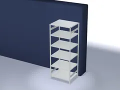 magazijnstelling,grondveld,HxBxD 2500x1060x835mm,vakl. 130kg