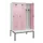 locker met bank,voor scheiding van kleding,HxBxD 2120x1200x815mm,3vak