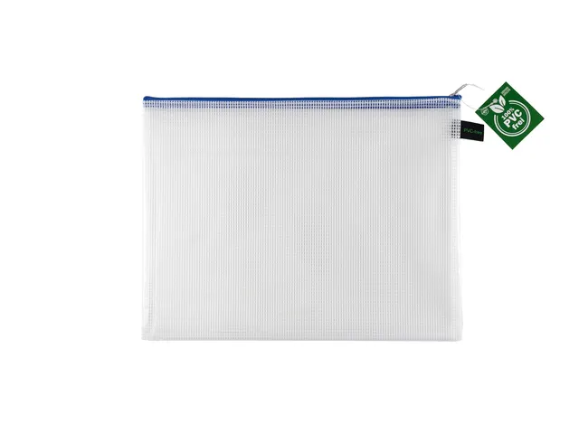 Ritszak Foldersys A4 EVA transp sluiting blauw