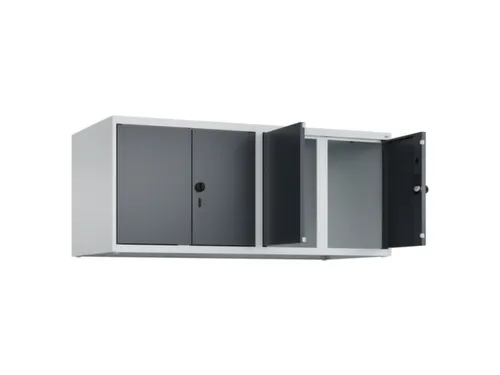 opzetkast,v. locker,4vak.,vak B 300mm,HxBxD 500x1200x500mm,vleugeldeur