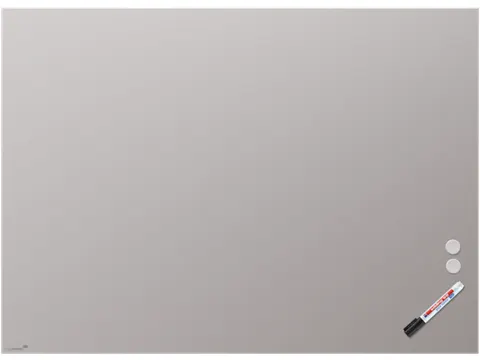 Mat Glasbord 90x120cm Warm Grey rechte hoeken