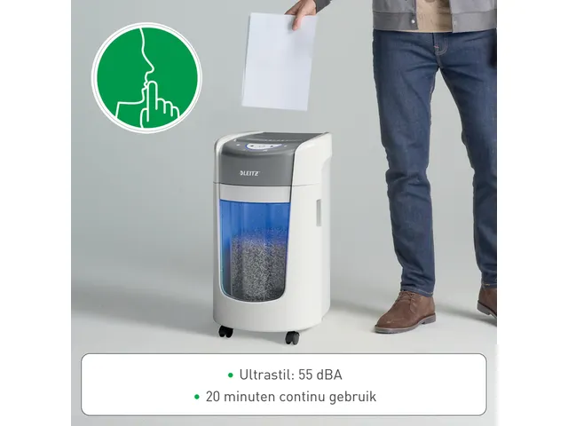 Papiervernietiger Leitz IQ OptiMax 225 Home Office P5 snippers 2x15mm