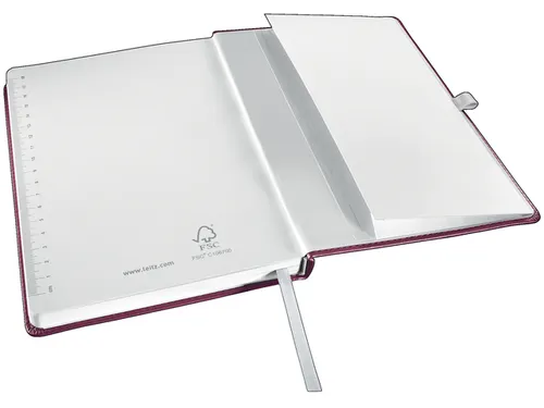Notitieboek Leitz Style A5 lijn 160 pagina's rood