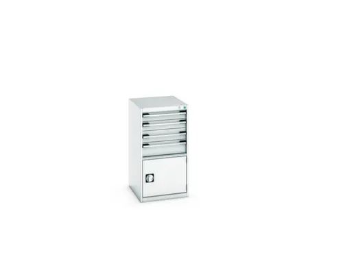 ladekast HxBxD 1000x525x650mm 4laden romp RAL7035 front RAL7035