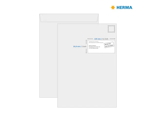 HERMA 4281 Premium etiketten A4 105x50,8mm Wit 1000 stuks